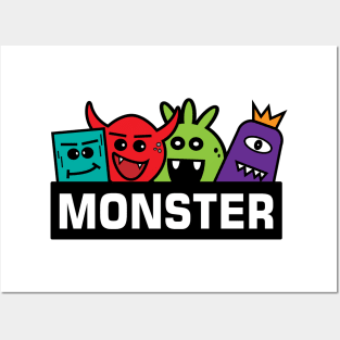 Doodle Monster Design Posters and Art